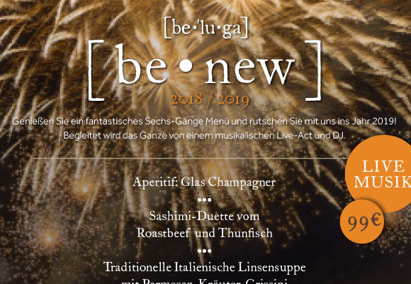 Sylvester im be-lucca feiern!