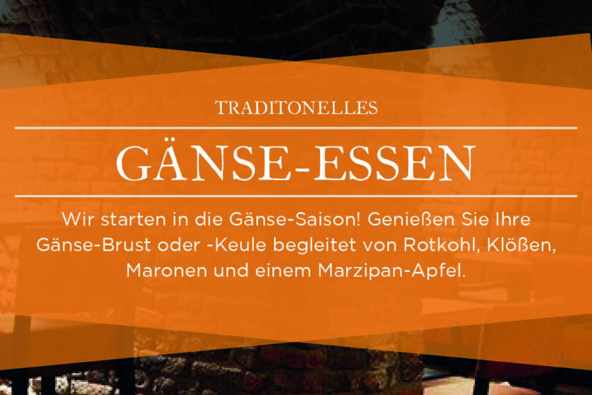 Traditionelles Gänse-Essen Traditionelles Gänse-Essen